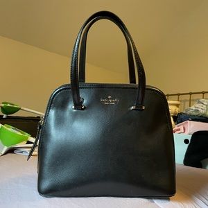 Kate Spade Patterson Drive Black Dome Satchel Bag
